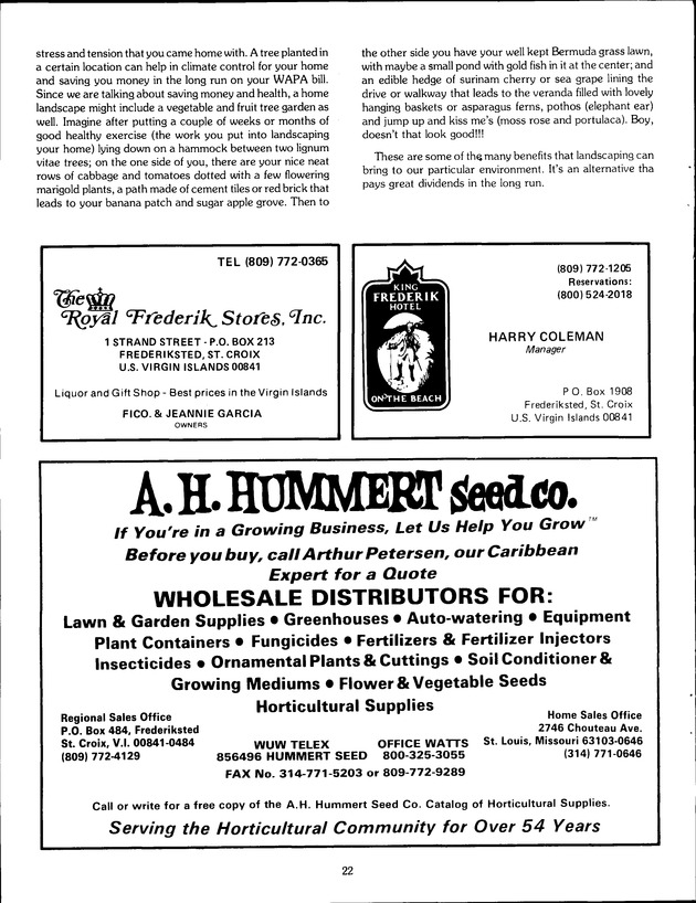 Agrifest : agriculture and food fair of St. Croix, Virgin Islands. 1989. - Page 30