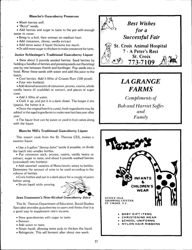 Agrifest : agriculture and food fair of St. Croix, Virgin Islands. 1989. - Page 35