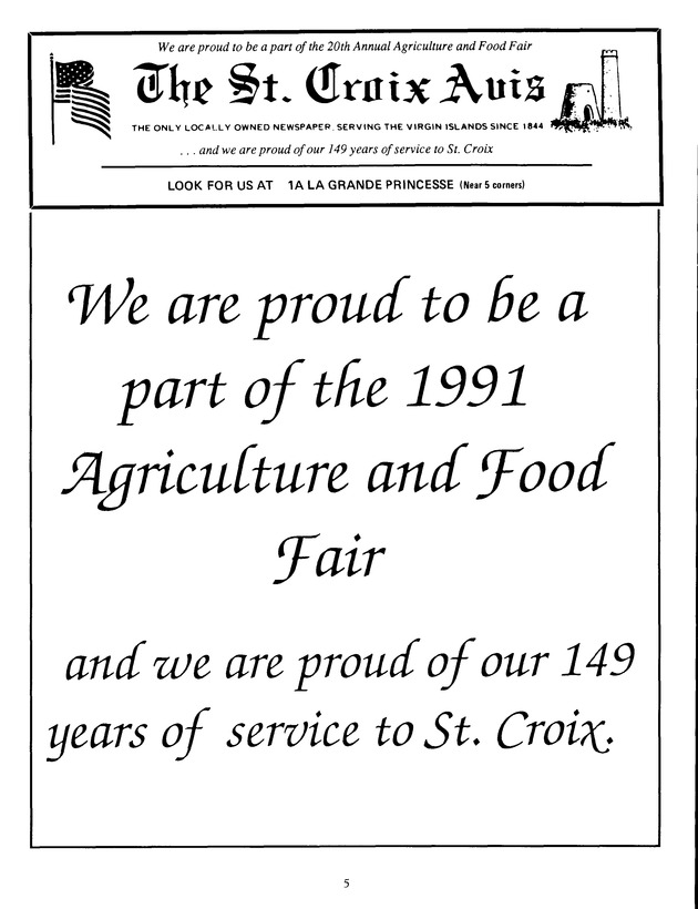 Agrifest : agriculture and food fair of St. Croix, Virgin Islands. 1991. - Page 13