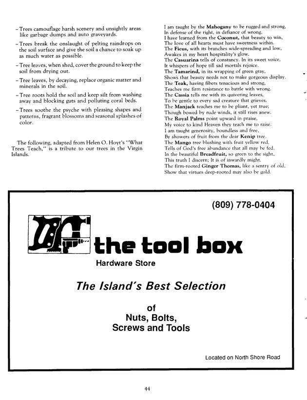 Agrifest : agriculture and food fair of St. Croix, Virgin Islands. 1991. - Page 52