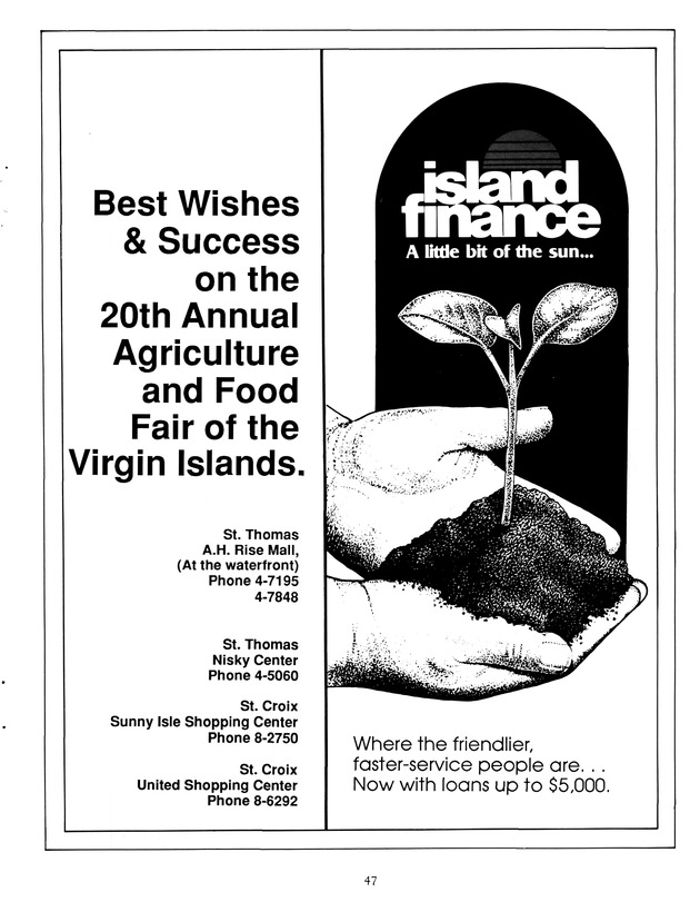 Agrifest : agriculture and food fair of St. Croix, Virgin Islands. 1991. - Page 55