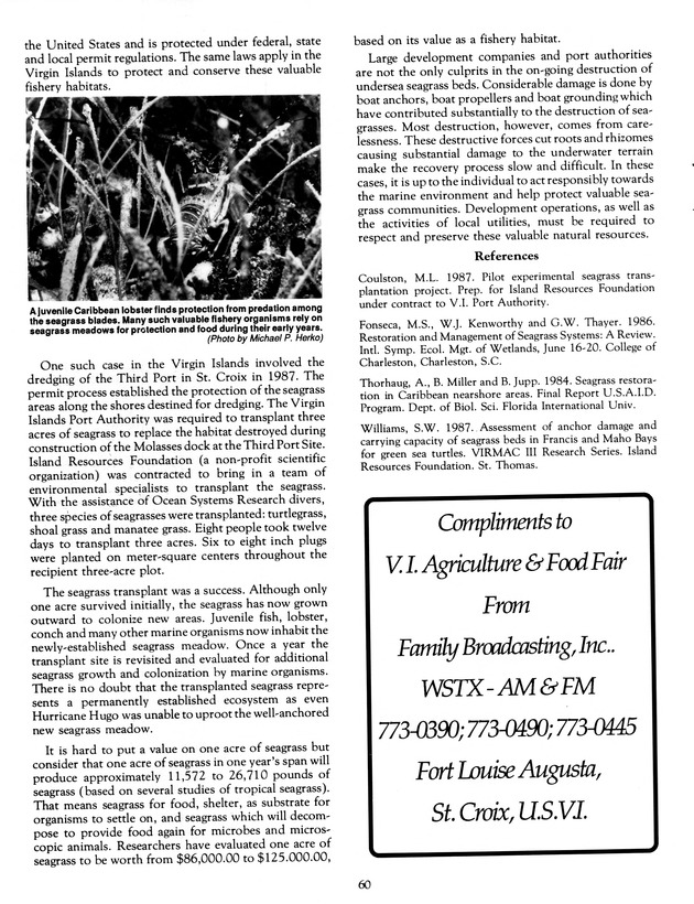 Agrifest : agriculture and food fair of St. Croix, Virgin Islands. 1991. - Page 68