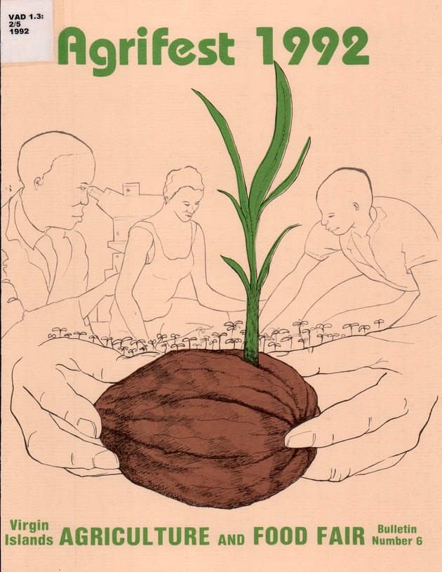 Agrifest : agriculture and food fair of St. Croix, Virgin Islands. 1992. - Front cover 1