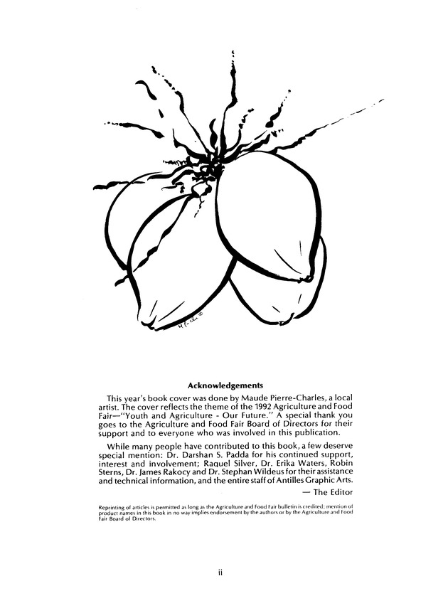 Agrifest : agriculture and food fair of St. Croix, Virgin Islands. 1992. - Page 2