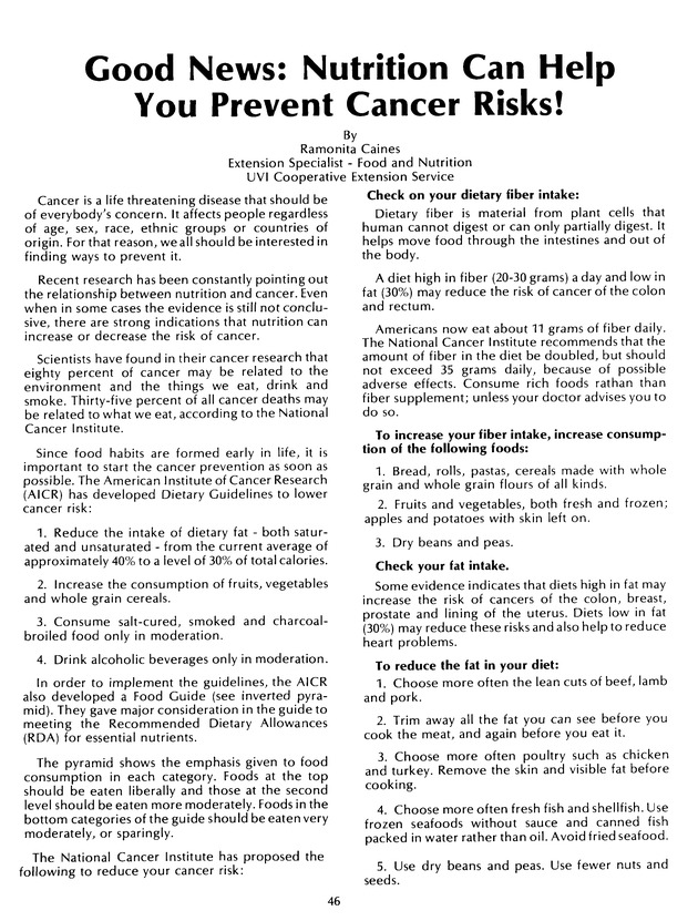 Agrifest : agriculture and food fair of St. Croix, Virgin Islands. 1992. - Page 54