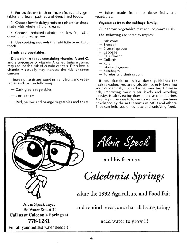 Agrifest : agriculture and food fair of St. Croix, Virgin Islands. 1992. - Page 55