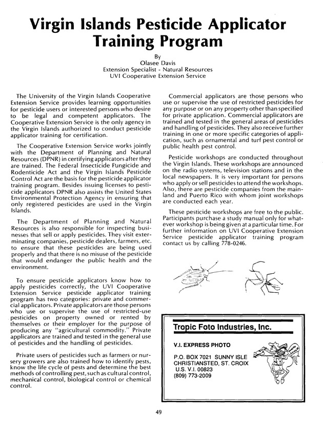 Agrifest : agriculture and food fair of St. Croix, Virgin Islands. 1992. - Page 57