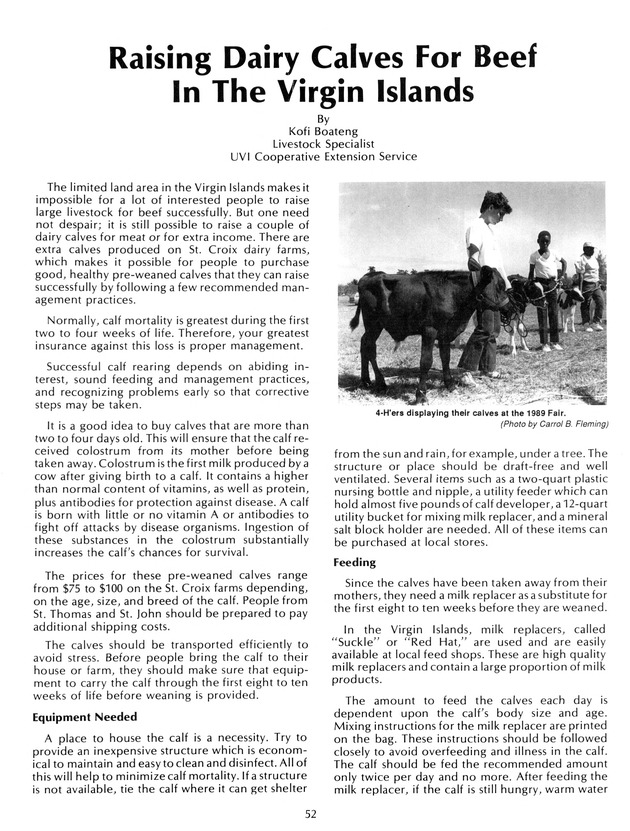 Agrifest : agriculture and food fair of St. Croix, Virgin Islands. 1992. - Page 60