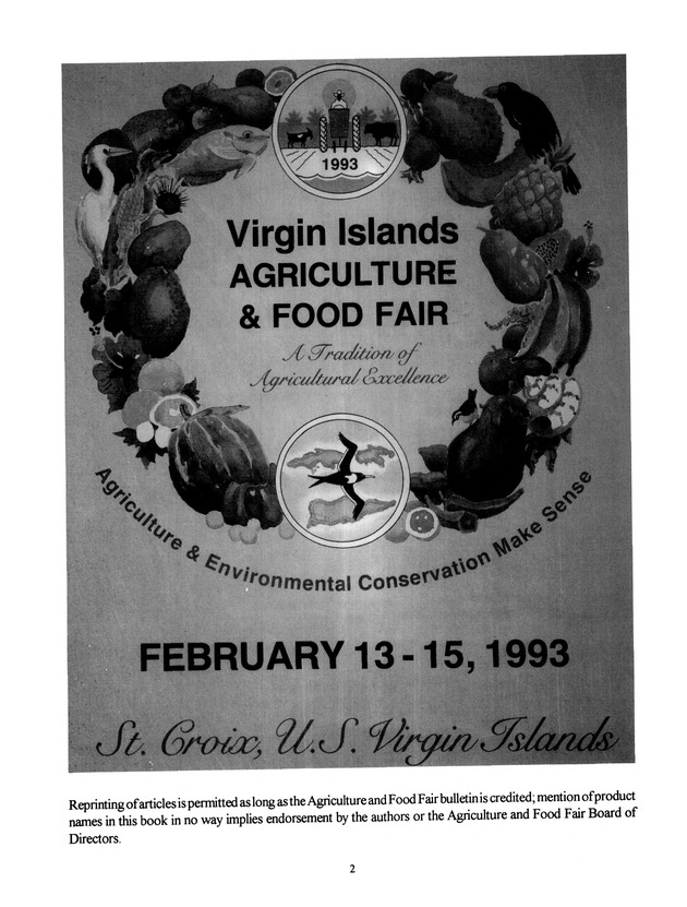 Agrifest : agriculture and food fair of St. Croix, Virgin Islands. 1993 - Page 2