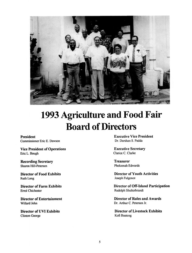 Agrifest : agriculture and food fair of St. Croix, Virgin Islands. 1993 - Page 5