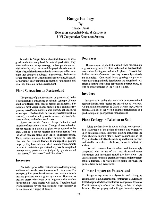 Agrifest : agriculture and food fair of St. Croix, Virgin Islands. 1993 - Page 23