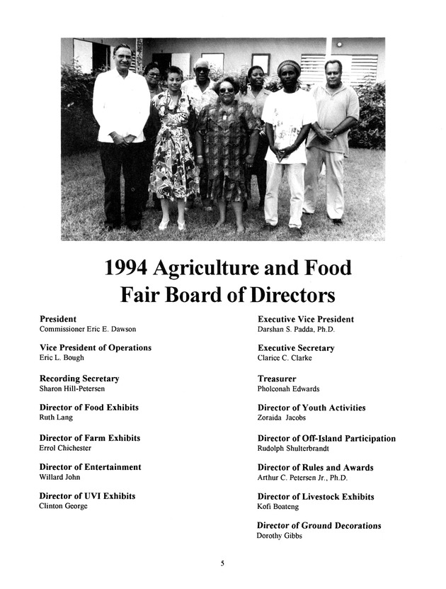 Agrifest : agriculture and food fair of St. Croix, Virgin Islands. 1994. - Page 6