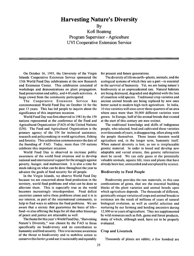 Agrifest : agriculture and food fair of St. Croix, Virgin Islands. 1994. - Page 26