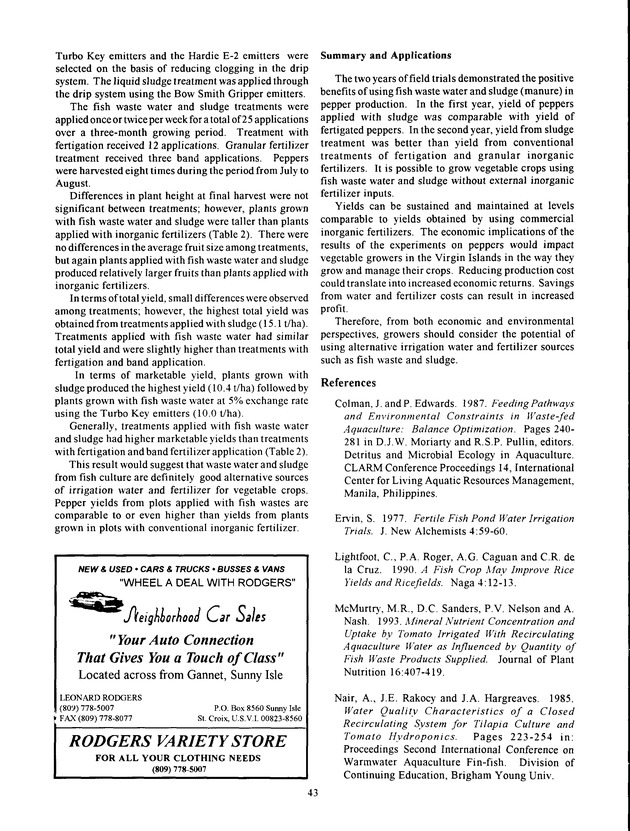 Agrifest : agriculture and food fair of St. Croix, Virgin Islands. 1994. - Page 44