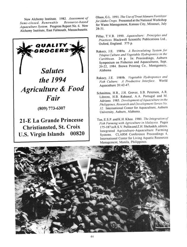 Agrifest : agriculture and food fair of St. Croix, Virgin Islands. 1994. - Page 45