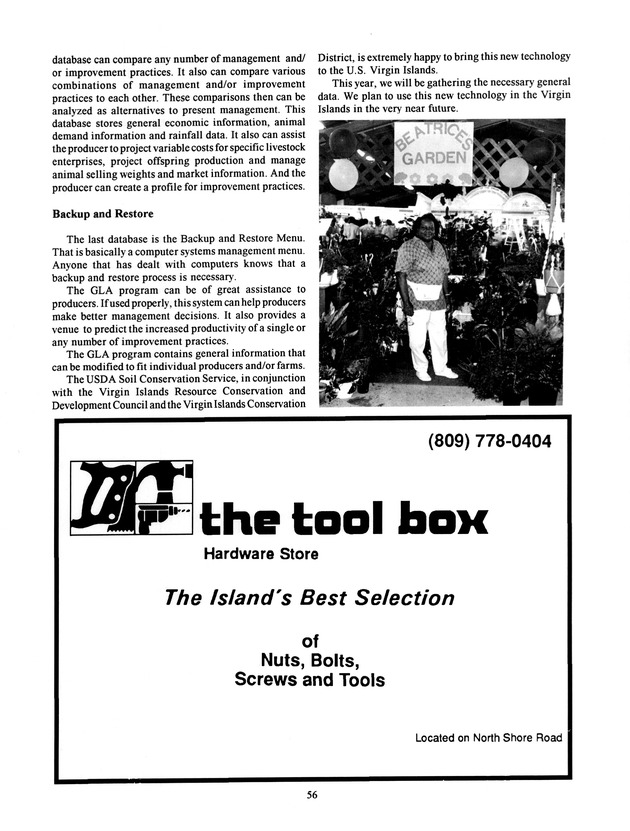 Agrifest : agriculture and food fair of St. Croix, Virgin Islands. 1994. - Page 57