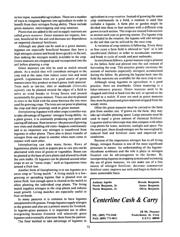 Agrifest : agriculture and food fair of St. Croix, Virgin Islands. 1994. - Page 73