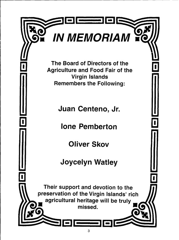 Agrifest : agriculture and food fair of St. Croix, Virgin Islands. 1998. - Page 4