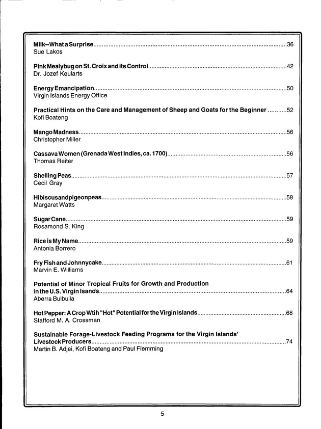 Agrifest : agriculture and food fair of St. Croix, Virgin Islands. 1998. - Page 6