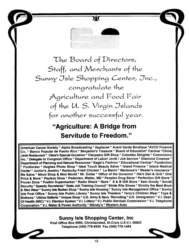 Agrifest : agriculture and food fair of St. Croix, Virgin Islands. 1998. - Page 17