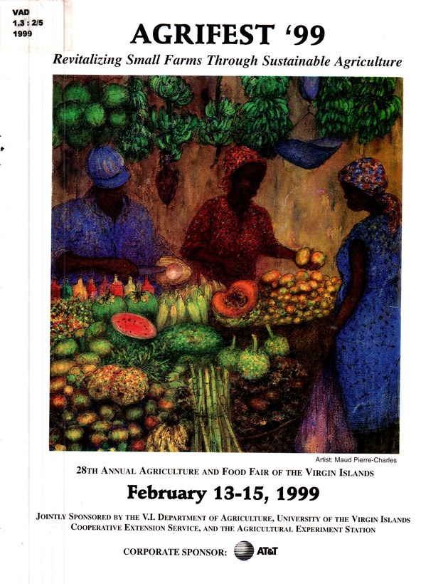 Agrifest : agriculture and food fair of St. Croix, Virgin Islands. 1999. - Front cover 1