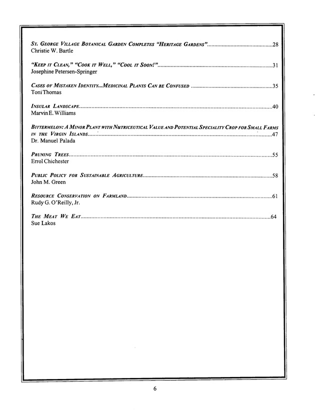 Agrifest : agriculture and food fair of St. Croix, Virgin Islands. 1999. - Page 6