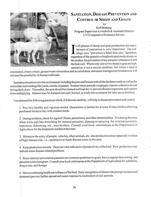 Agrifest : agriculture and food fair of St. Croix, Virgin Islands. 1999. - Page 20