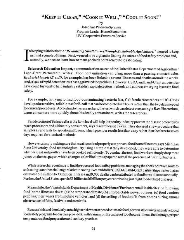 Agrifest : agriculture and food fair of St. Croix, Virgin Islands. 1999. - Page 31