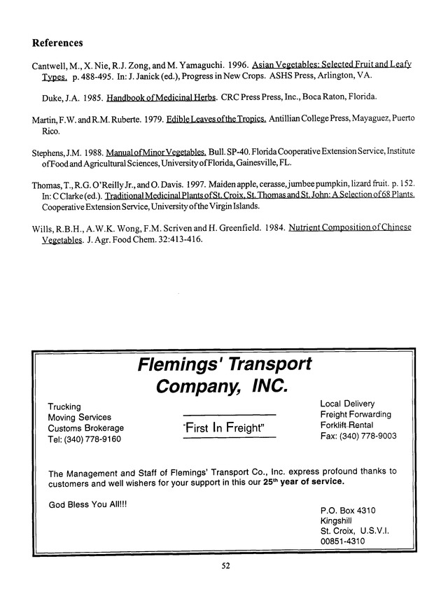 Agrifest : agriculture and food fair of St. Croix, Virgin Islands. 1999. - Page 52