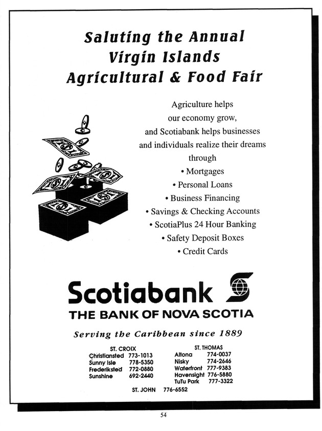 Agrifest : agriculture and food fair of St. Croix, Virgin Islands. 1999. - Page 54