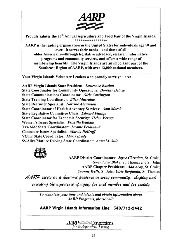 Agrifest : agriculture and food fair of St. Croix, Virgin Islands. 1999. - Page 67