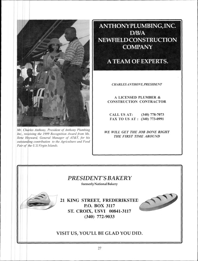 Agrifest : agriculture and food fair of St. Croix, Virgin Islands. 2000. - Page 27