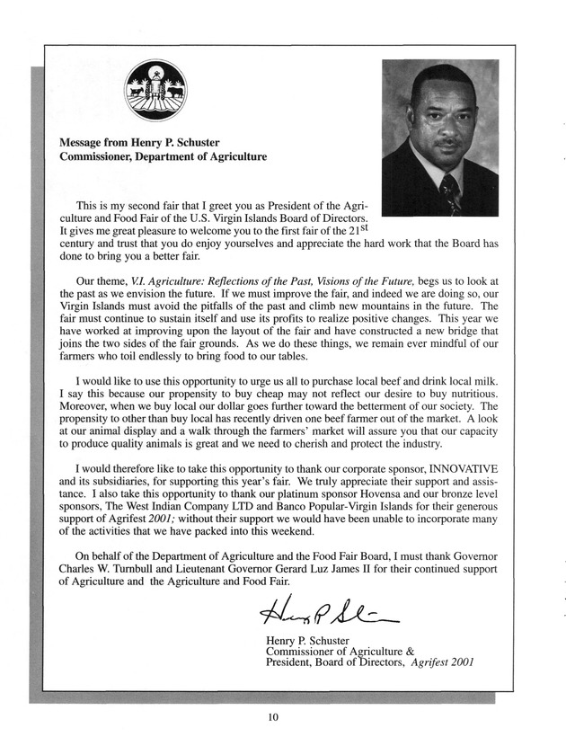 Agrifest : agriculture and food fair of St. Croix, Virgin Islands. 2001. - Page 10