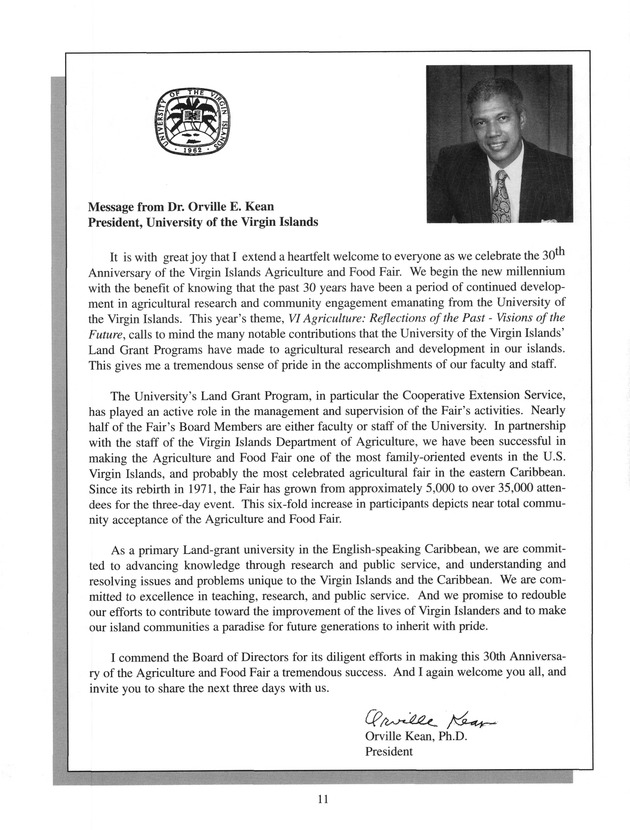 Agrifest : agriculture and food fair of St. Croix, Virgin Islands. 2001. - Page 11