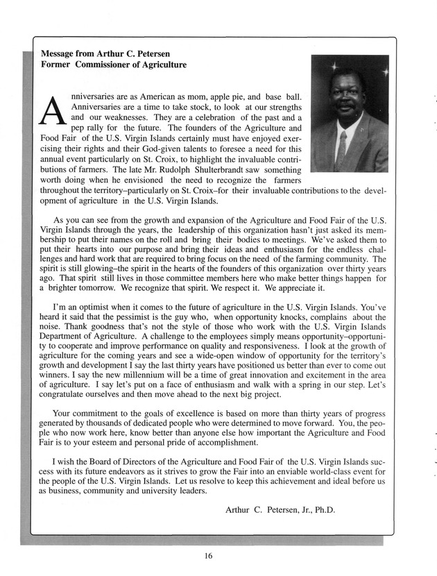 Agrifest : agriculture and food fair of St. Croix, Virgin Islands. 2001. - Page 16