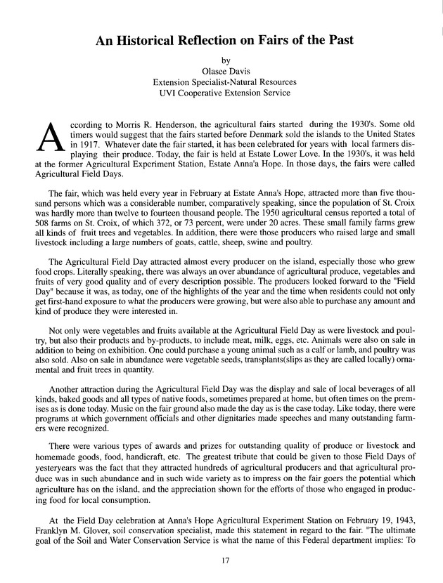 Agrifest : agriculture and food fair of St. Croix, Virgin Islands. 2001. - Page 17