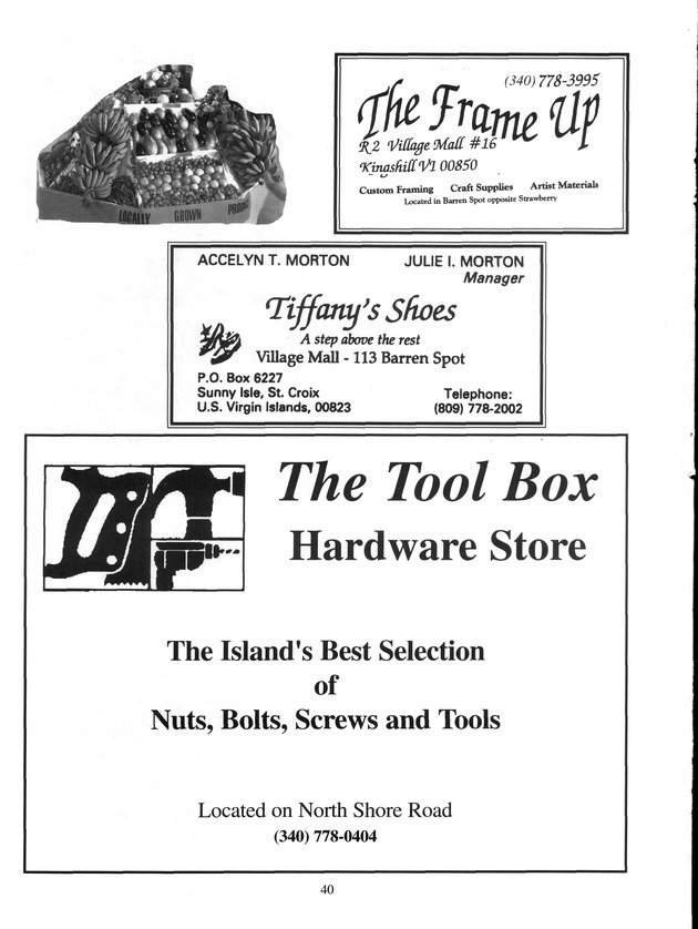 Agrifest : agriculture and food fair of St. Croix, Virgin Islands. 2001. - Page 40