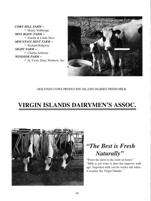 Agrifest : agriculture and food fair of St. Croix, Virgin Islands. 2001. - Page 49