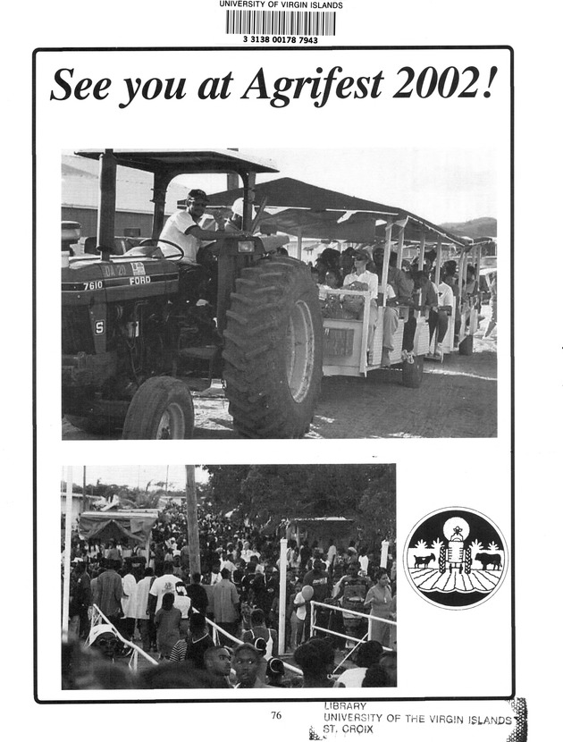 Agrifest : agriculture and food fair of St. Croix, Virgin Islands. 2001. - Page 76