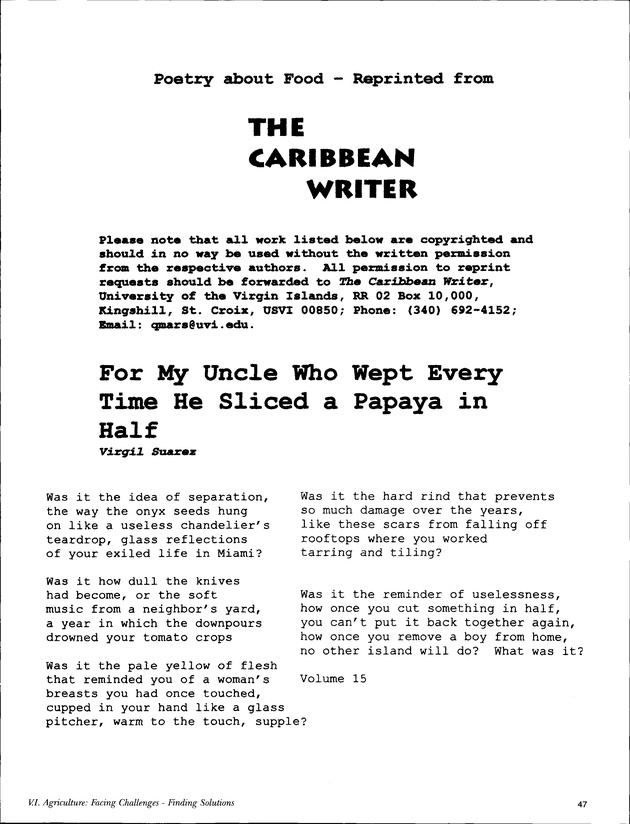 Agrifest : agriculture and food fair of St. Croix, Virgin Islands. 2002. - Page 47