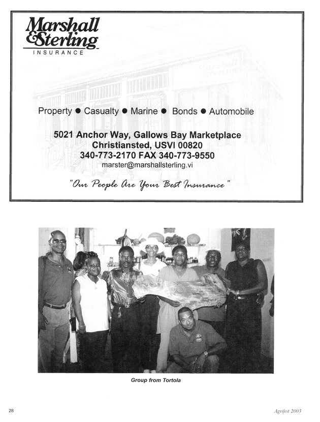 Agrifest : agriculture and food fair of St. Croix, Virgin Islands. 2003. - Page 28