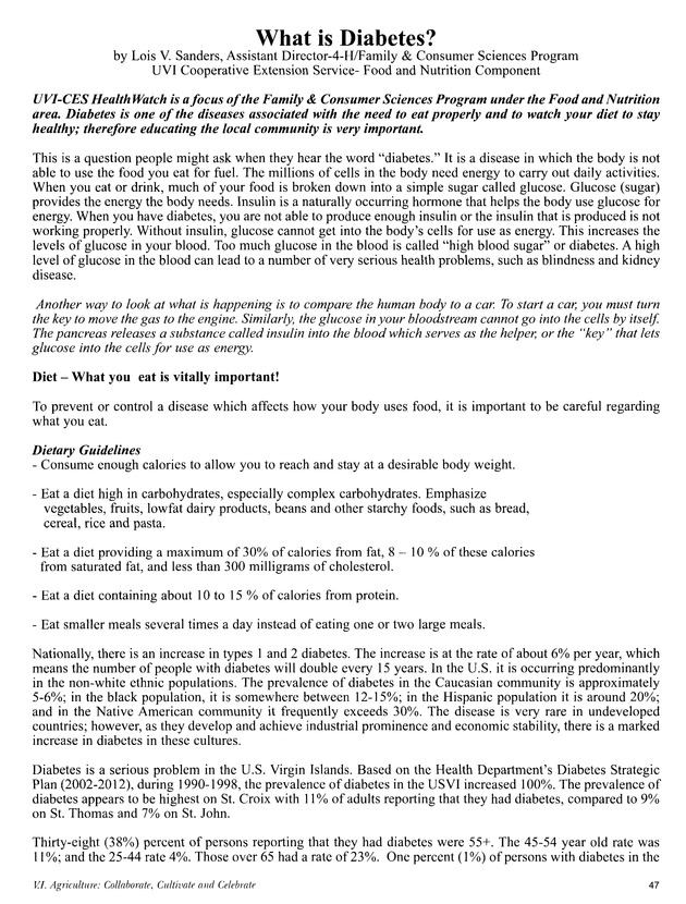 Agrifest : agriculture and food fair of St. Croix, Virgin Islands. 2003. - Page 47