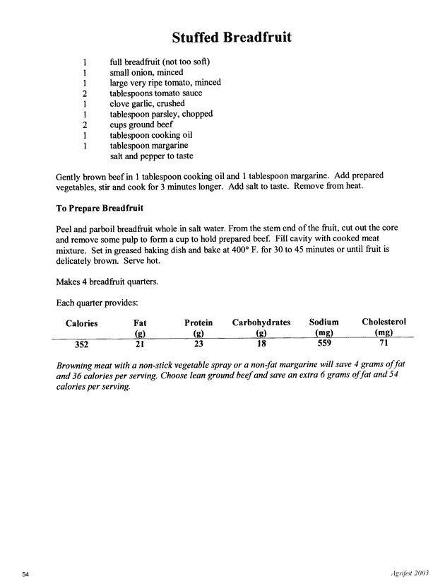 Agrifest : agriculture and food fair of St. Croix, Virgin Islands. 2003. - Page 54