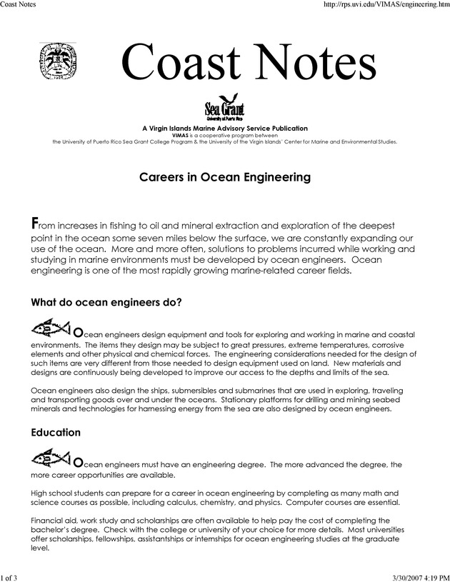 Coast Notes - Page 1