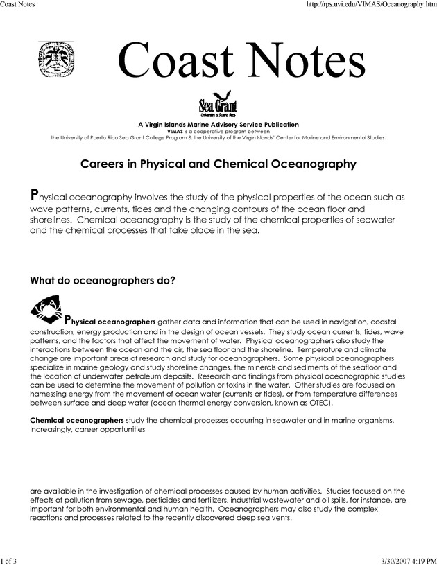 Coast Notes - Page 1