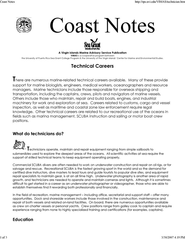 Coast Notes - Page 1