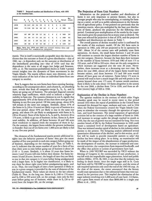 Proceedings of the 20th Annual meeting of the Caribbean Food Crops Society. St. Croix, U.S. Virgin Islands : October 21-26, 1984 - Page 27