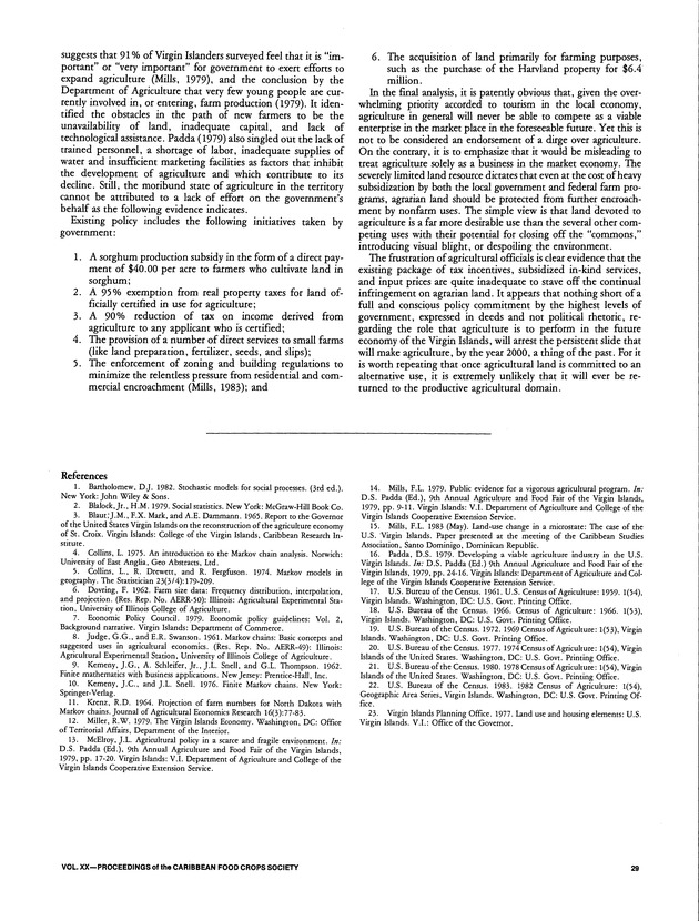 Proceedings of the 20th Annual meeting of the Caribbean Food Crops Society. St. Croix, U.S. Virgin Islands : October 21-26, 1984 - Page 29