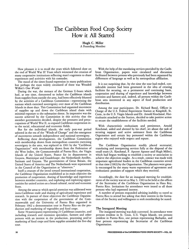 Proceedings of the 20th Annual meeting of the Caribbean Food Crops Society. St. Croix, U.S. Virgin Islands : October 21-26, 1984 - Page 30