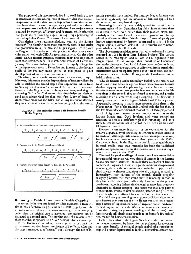 Proceedings of the 20th Annual meeting of the Caribbean Food Crops Society. St. Croix, U.S. Virgin Islands : October 21-26, 1984 - Page 97